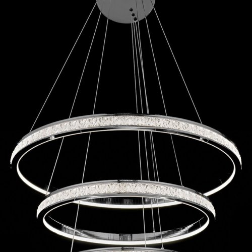 Подвесная люстра Aida LE7707/800-3K Black Chrome