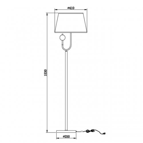 Торшер Vele Luce Fabio VL1933F01