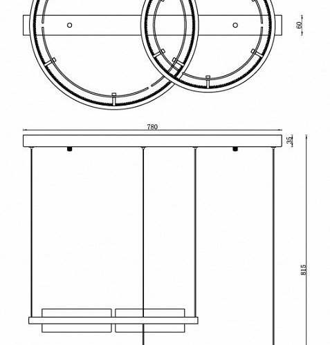 Подвесной светильник iLedex Meridian C4716-78 CR Подвесной светильник iLedex Meridian C4716-78 CR