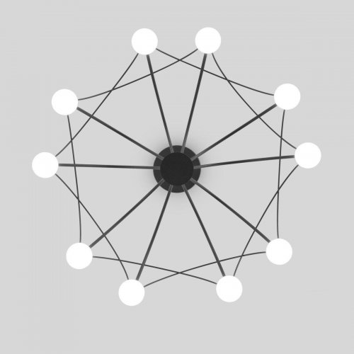 Подвесная светодиодная люстра Eurosvet Ragno 90034/10 LED черный Подвесная светодиодная люстра Eurosvet Ragno 90034/10 LED черный