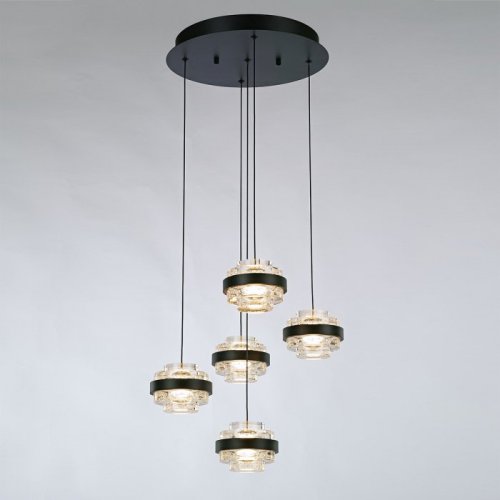 Подвесной светильник DeLight Collection Indiana MD22030002-5A black/clear Подвесной светильник DeLight Collection Indiana MD22030002-5A black/clear