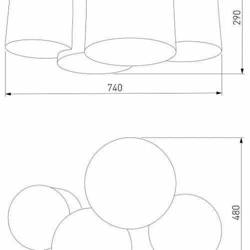Потолочный светильник TK Lighting 6592 Mona Nature