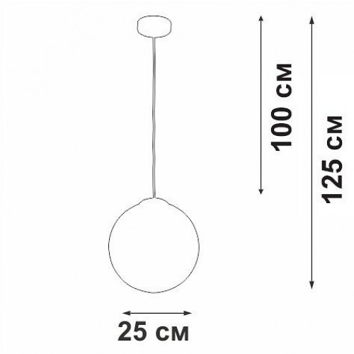 Подвесной светильник Vitaluce V29591-0/1S