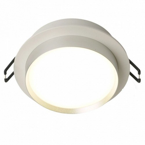 Светильник встраиваемый Feron DL507 потолочный GX53 белый + серебро круг 51353