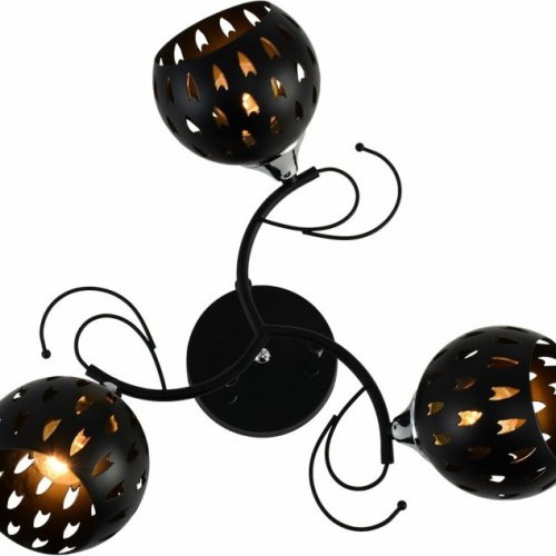 Потолочная люстра Reluce 01314-0.3-03 BK+CR Потолочная люстра Reluce 01314-0.3-03 BK+CR