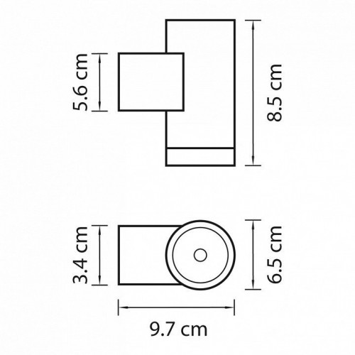 Уличный настенный светильник Lightstar Paro 350609
