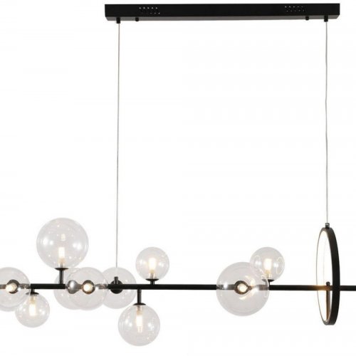 Подвесная люстра DeLight Collection Art Deco Bubble KG1233P-10 black/clear Подвесная люстра DeLight Collection Art Deco Bubble KG1233P-10 black/clear