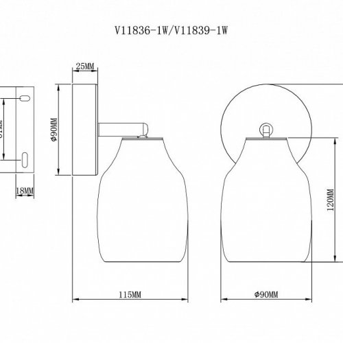Спот Adalina V11839-1W Спот Adalina V11839-1W