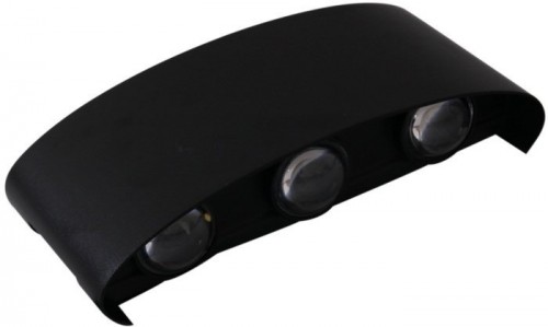 Уличный настенный светодиодный светильник Reluce 86833-9.2-006KT LED6*1W BK