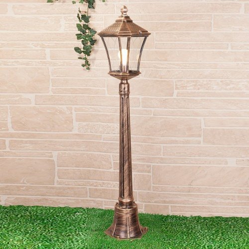 Уличный светильник Elektrostandard Virgo F черное золото 4690389064869 Уличный светильник Elektrostandard Virgo F черное золото 4690389064869