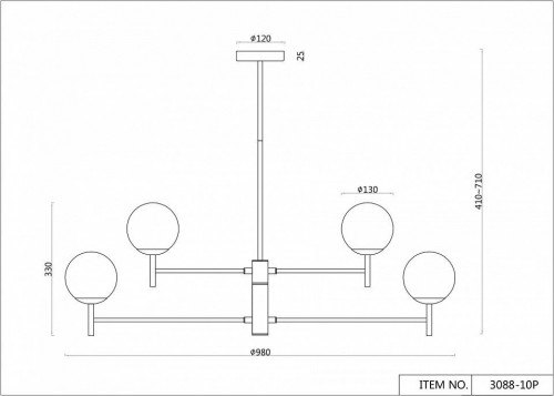 Подвесная люстра F-Promo Sheeny 3088-10P