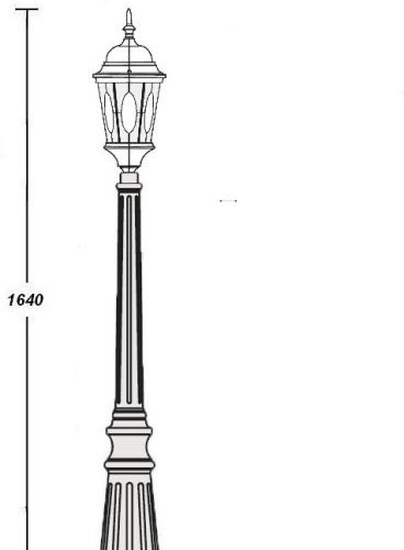 Наземный фонарь Oasis Light ASTORIA 2M 91411M Gb овал