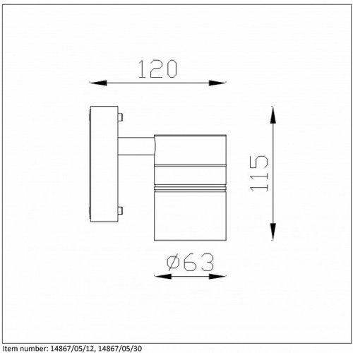 Уличный настенный светодиодный светильник Lucide Arne-Led 14867/05/30