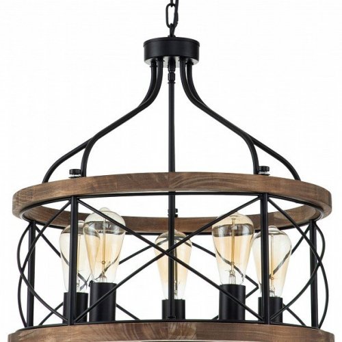 Подвесная люстра Indigo Camino 10017/5P Black