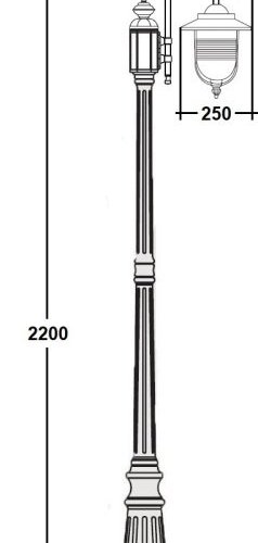 Наземный фонарь Oasis Light TITAN 84709 10 PartA Bl Наземный фонарь Oasis Light TITAN 84709 10 PartA Bl