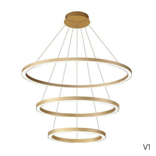 Подвесной светодиодный светильник Crystal Lux Fortuna SP158W Led Gold