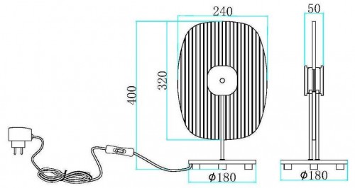 Интерьерная настольная лампа Maytoni Eclipse MOD152TL-L1BK