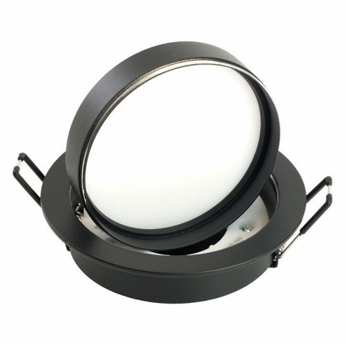 Светильник встраиваемый Feron DL507 потолочный GX53 черный круг 51349
