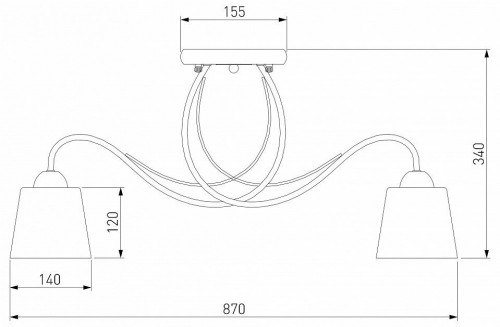 Потолочная люстра Eurosvet Betty 70062/8 белый