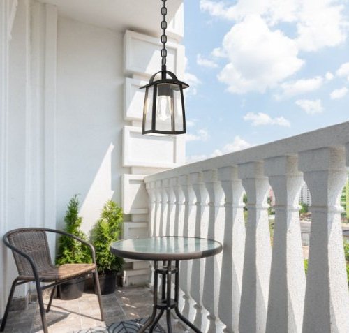 Уличный светильник подвесной Oasis Light FRANKFURT I 2736 05Cl Bl