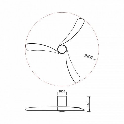 Люстра-вентилятор Mantra NEMO M 9048