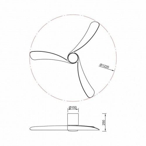 Люстра-вентилятор Mantra NEMO M 9047