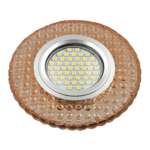 Встраиваемый светильник Fametto Luciole DLS-L143 Gu5.3 Glassy/Light Tea
