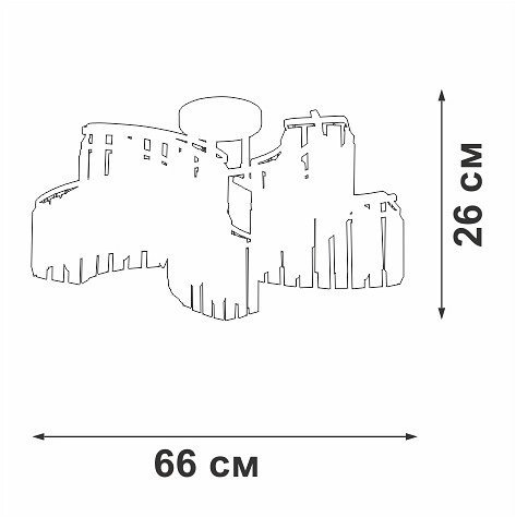 Потолочная люстра Vitaluce V5884-0/10PL Потолочная люстра Vitaluce V5884-0/10PL