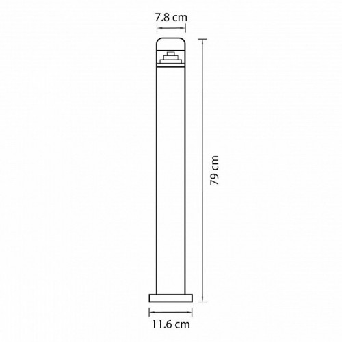 Уличный светодиодный светильник Lightstar Raggio 376707