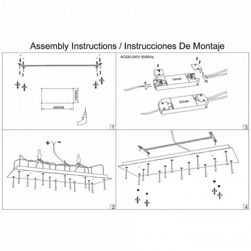 Подвесная люстра Mantra Boomerang 9392+9245 (14L)