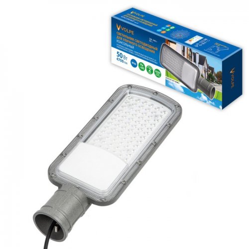 Уличный консольный светильник Volpe ULV-Q611 50W/6500K IP65 GREY Уличный консольный светильник Volpe ULV-Q611 50W/6500K IP65 GREY