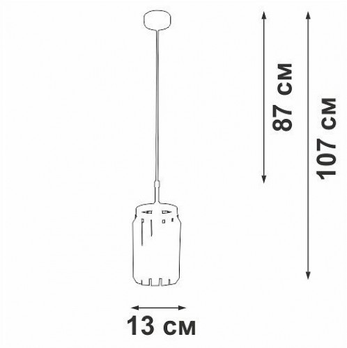 Подвесной светильник Vitaluce V5151-9/1S