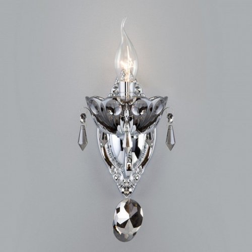 Бра Eurosvet Teodore 10103/1 хром/дымчатый хрусталь Strotskis Бра Eurosvet Teodore 10103/1 хром/дымчатый хрусталь Strotskis