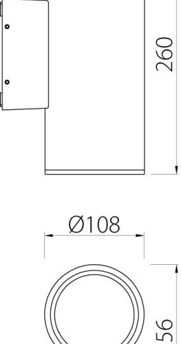 Настенный светильник уличный Natural Concepts Dwell NC-803093-DG