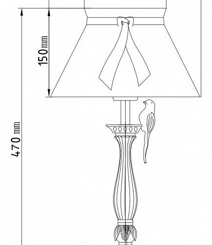 Настольная лампа Maytoni Bird ARM013-11-W