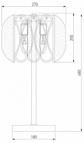 Интерьерная настольная лампа Bogates Callas 01125/2