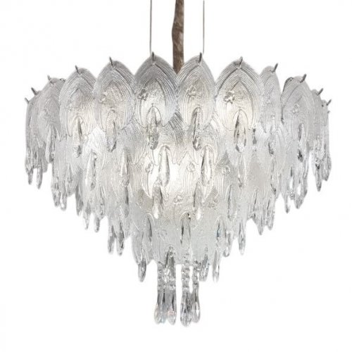 Подвесная люстра DeLight Collection Crystal leaf 6489P/D800 gold/clear Подвесная люстра DeLight Collection Crystal leaf 6489P/D800 gold/clear