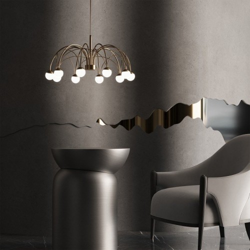 Подвесная люстра Eurosvet Ragno 90030/10 LED золото