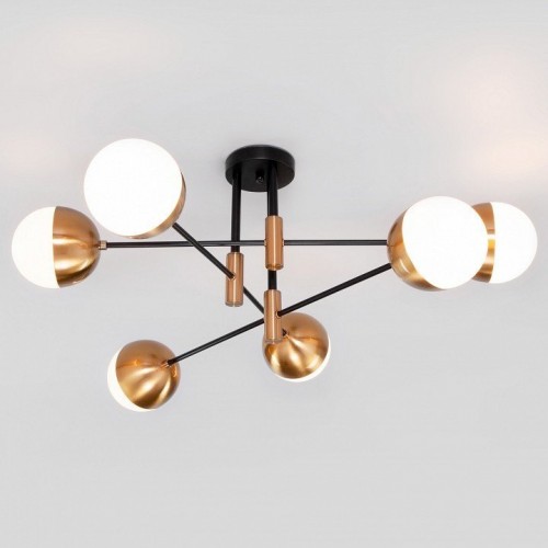 Потолочная люстра Eurosvet Nuvola 70129/6 латунь Потолочная люстра Eurosvet Nuvola 70129/6 латунь