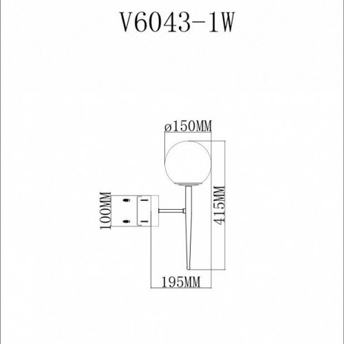 Бра Moderli Scrumbel V6043-1W Бра Moderli Scrumbel V6043-1W