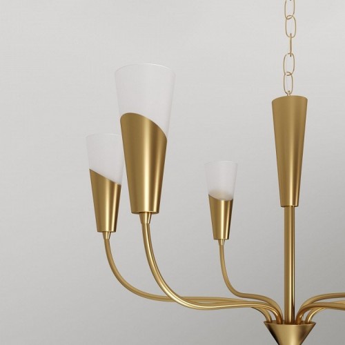 Подвесная люстра Eurosvet Rhyton 60167/6 латунь Подвесная люстра Eurosvet Rhyton 60167/6 латунь