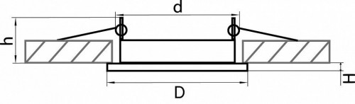 Точечный встраиваемый светильник Lightstar Tensio 212110