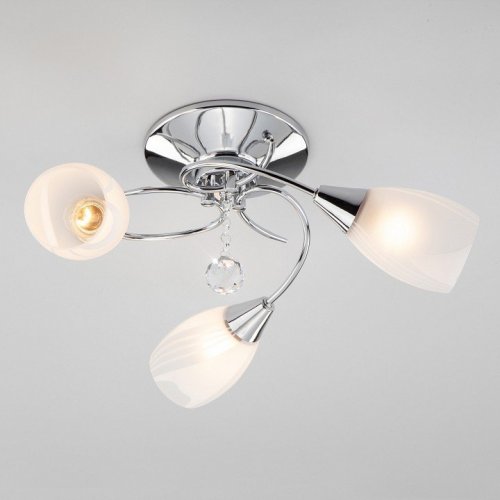 Потолочная люстра Eurosvet 30100/3 хром Потолочная люстра Eurosvet 30100/3 хром