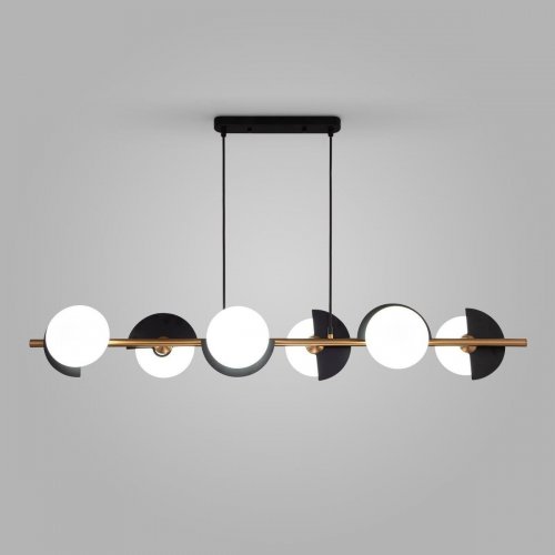Подвесной светильник Eurosvet Moity 70149/6 черный/латунь Smart Подвесной светильник Eurosvet Moity 70149/6 черный/латунь Smart