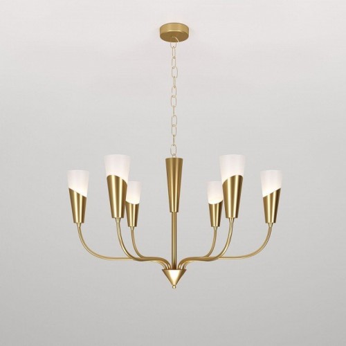 Подвесная люстра Eurosvet Rhyton 60167/6 латунь Подвесная люстра Eurosvet Rhyton 60167/6 латунь
