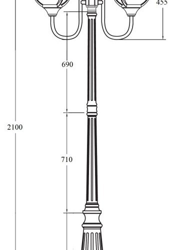 Наземный фонарь Oasis Light GENOVA 88109A/10 Bl
