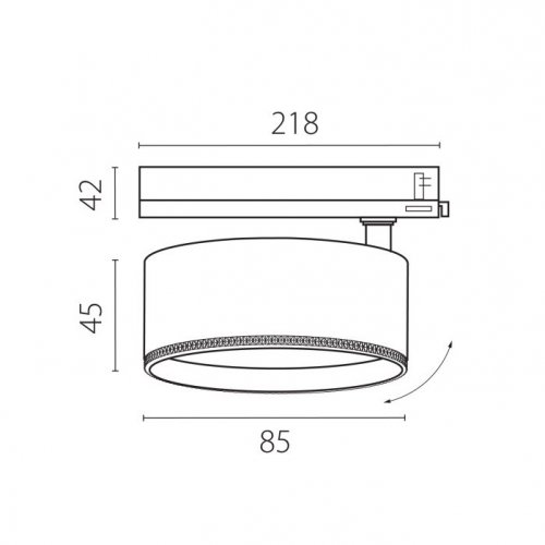 Трековый светильник Alta Pro A5546TRIAC