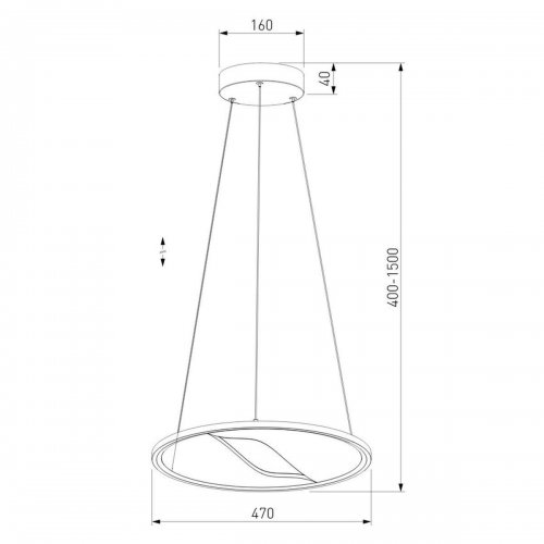 Подвесной светодиодный светильник Eurosvet Occhio 40026/1 LED серый Подвесной светодиодный светильник Eurosvet Occhio 40026/1 LED серый