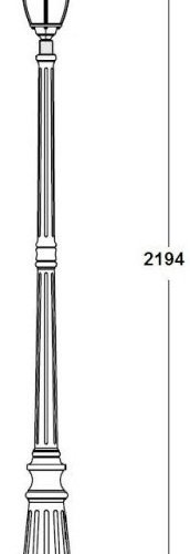 Наземный фонарь Oasis Light ARSENAL S 91209S Bl