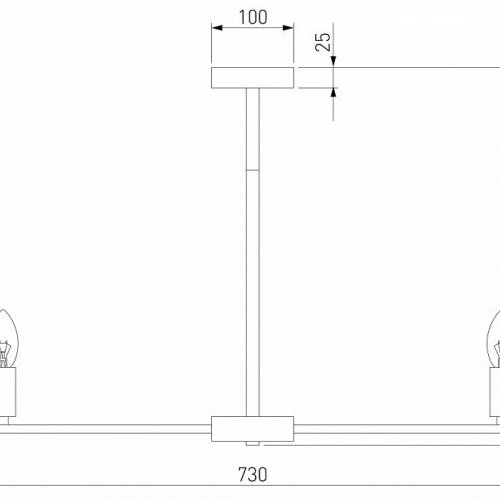Люстра на штанге Eurosvet Marble 60158/7 латунь
